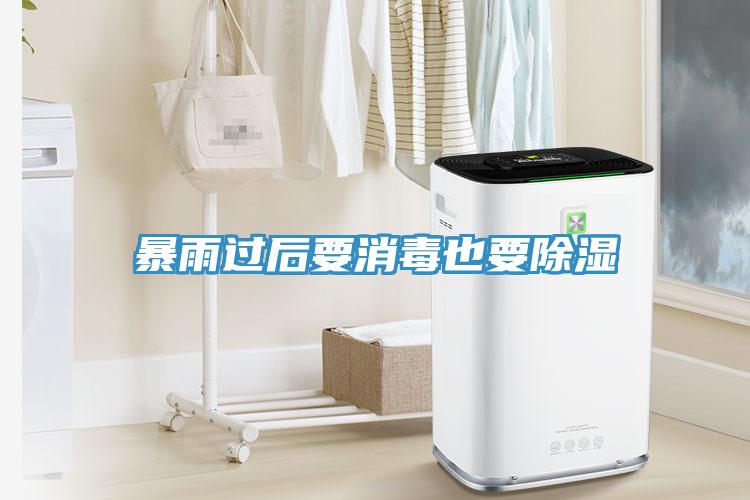 暴雨過后要消毒也要除濕