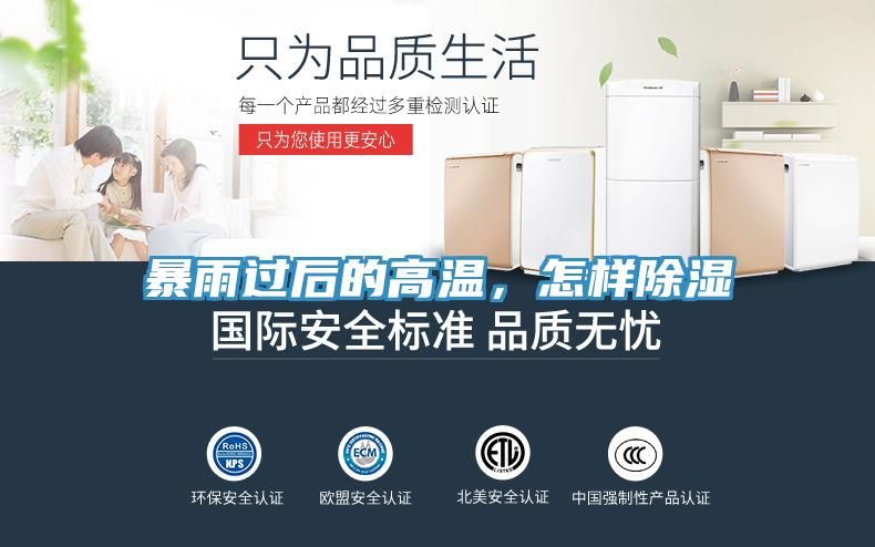 暴雨過后的高溫，怎樣除濕