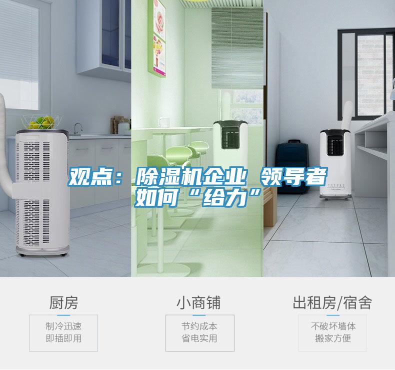觀點(diǎn)：除濕機(jī)企業(yè) 領(lǐng)導(dǎo)者如何“給力”