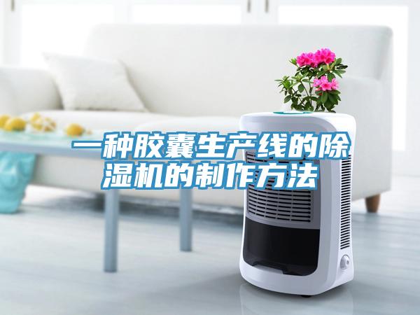 一種膠囊生產(chǎn)線的除濕機(jī)的制作方法