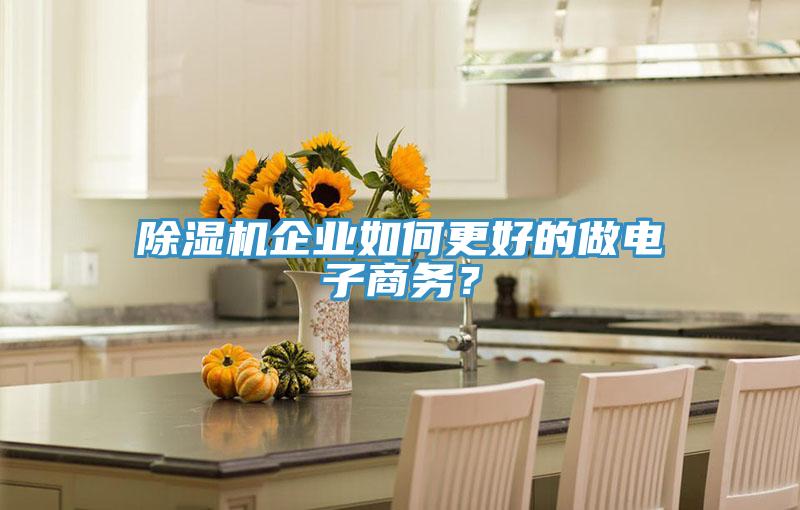 除濕機(jī)企業(yè)如何更好的做電子商務(wù)？