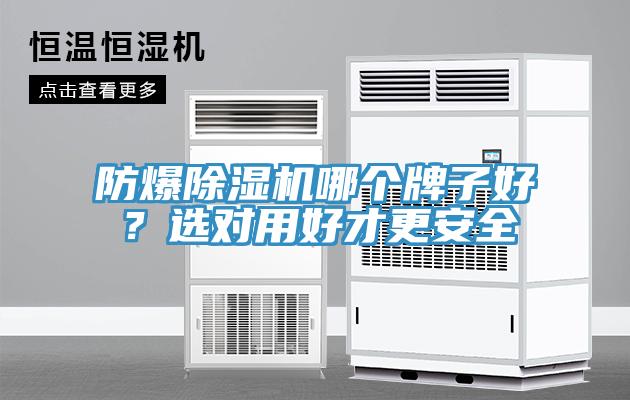 防爆除濕機哪個牌子好？選對用好才更安全