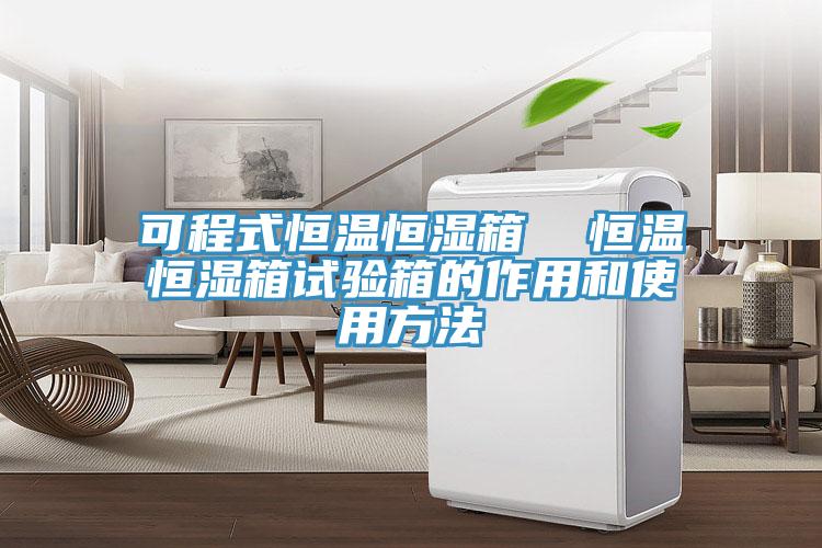 可程式恒溫恒濕箱  恒溫恒濕箱試驗箱的作用和使用方法