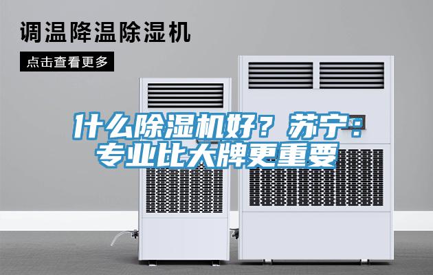 什么除濕機(jī)好？蘇寧：專業(yè)比大牌更重要