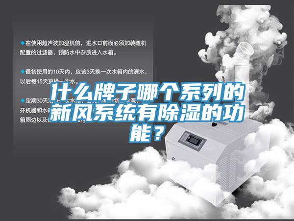 什么牌子哪個(gè)系列的新風(fēng)系統(tǒng)有除濕的功能？