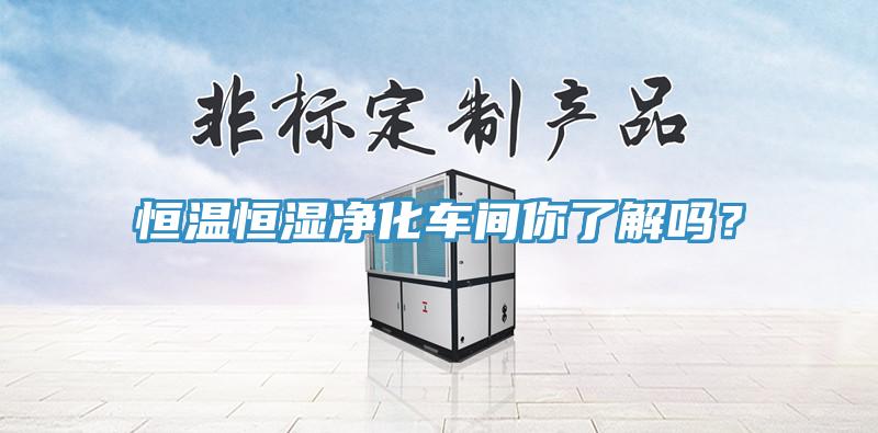 恒溫恒濕凈化車間你了解嗎？