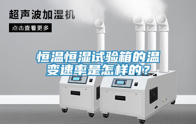 恒溫恒濕試驗(yàn)箱的溫變速率是怎樣的？