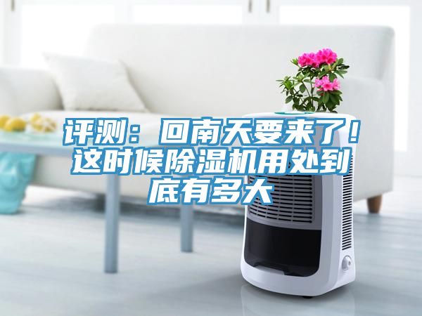 評測：回南天要來了！這時候除濕機用處到底有多大